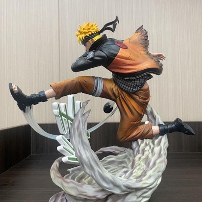 22cm Battle Scene New Unbranded Uzumaki Naruto Action Figure Collectible Statue Desktop Decor Gift For Anime Fans And Collectors