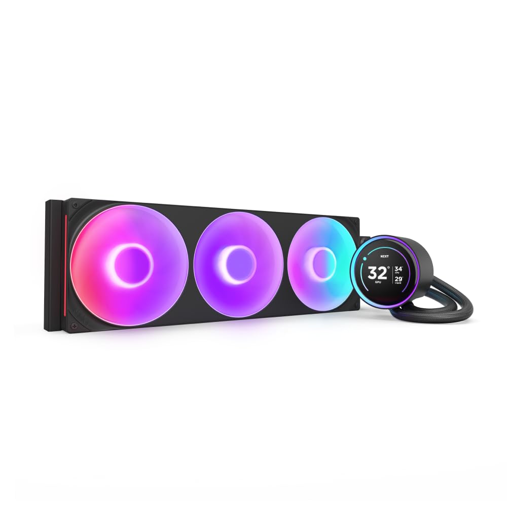 

NZXT Kraken Elite 420 RGB V2 Black Simple CPU Cooler Black FN2513 Water-Cooled RL-KR42E-B2 чорний