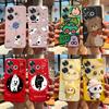 Für Poco F6 Hülle Für Xiaomi Poco F6 Pro Cover Fundas Coque Niedliches Kaninchen Panda Flüssigsilikon Weiche Handyhülle Bumper Für Poco F6
