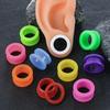 Mehrfarbiger Hypoallergener Acryl Ohrdehner: Trendiges 2mm-16mm Roller-Design für große Ohrläppchen