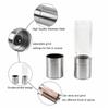Stainless Steel Pepper Mill Grinder Manual Salt Pepper Grinder Seasoning Kitchen Tools Grinding 2 in 1 for Cooking New