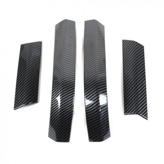 ABS Carbon Fiber Rearview Side Mirror Trim Cover Strip For Toyota Tacoma 2024+