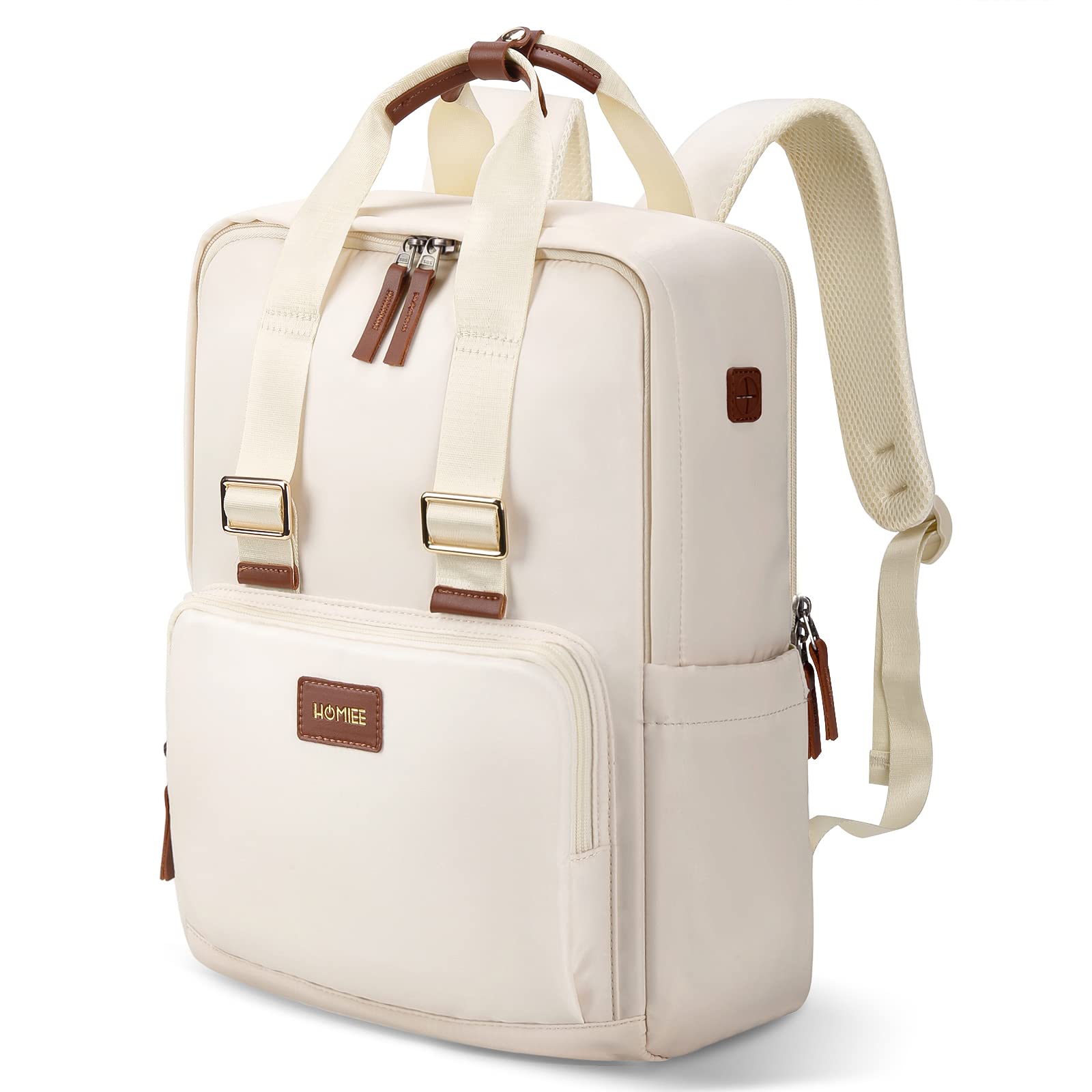 

Большой для легкого старшеклассника дюймовый ПК бизнес-бизнес USB подарок на день [HOMIEE] женский рюкзак, школьный, для поездок на работу, вместительный, стильный,