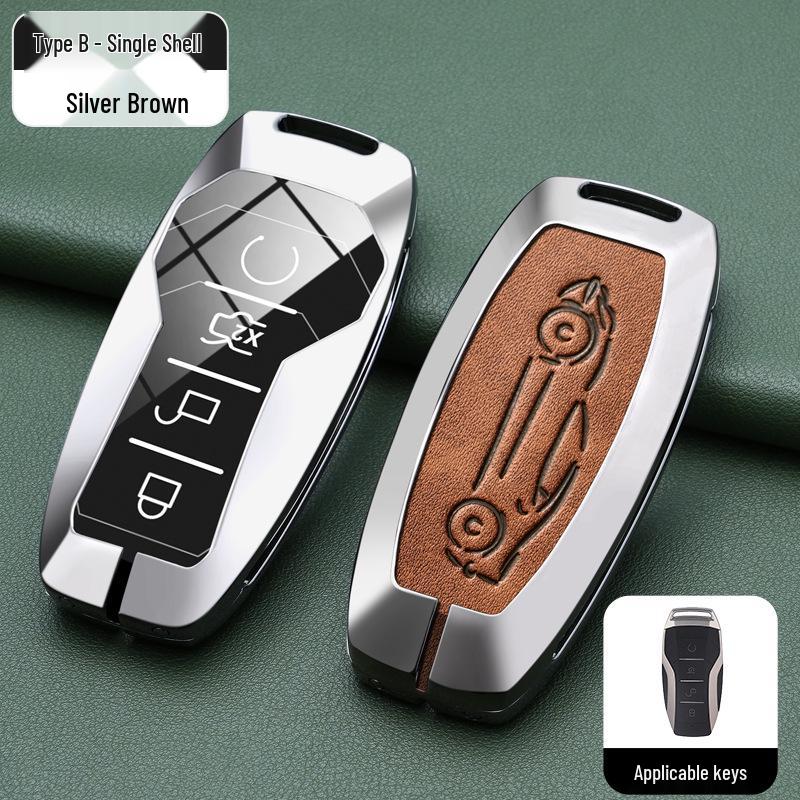 BYD Han, Tang DM, Qin PLUS, Song Pro/Max, Yuan Car Metal Key Case (2021 Model)