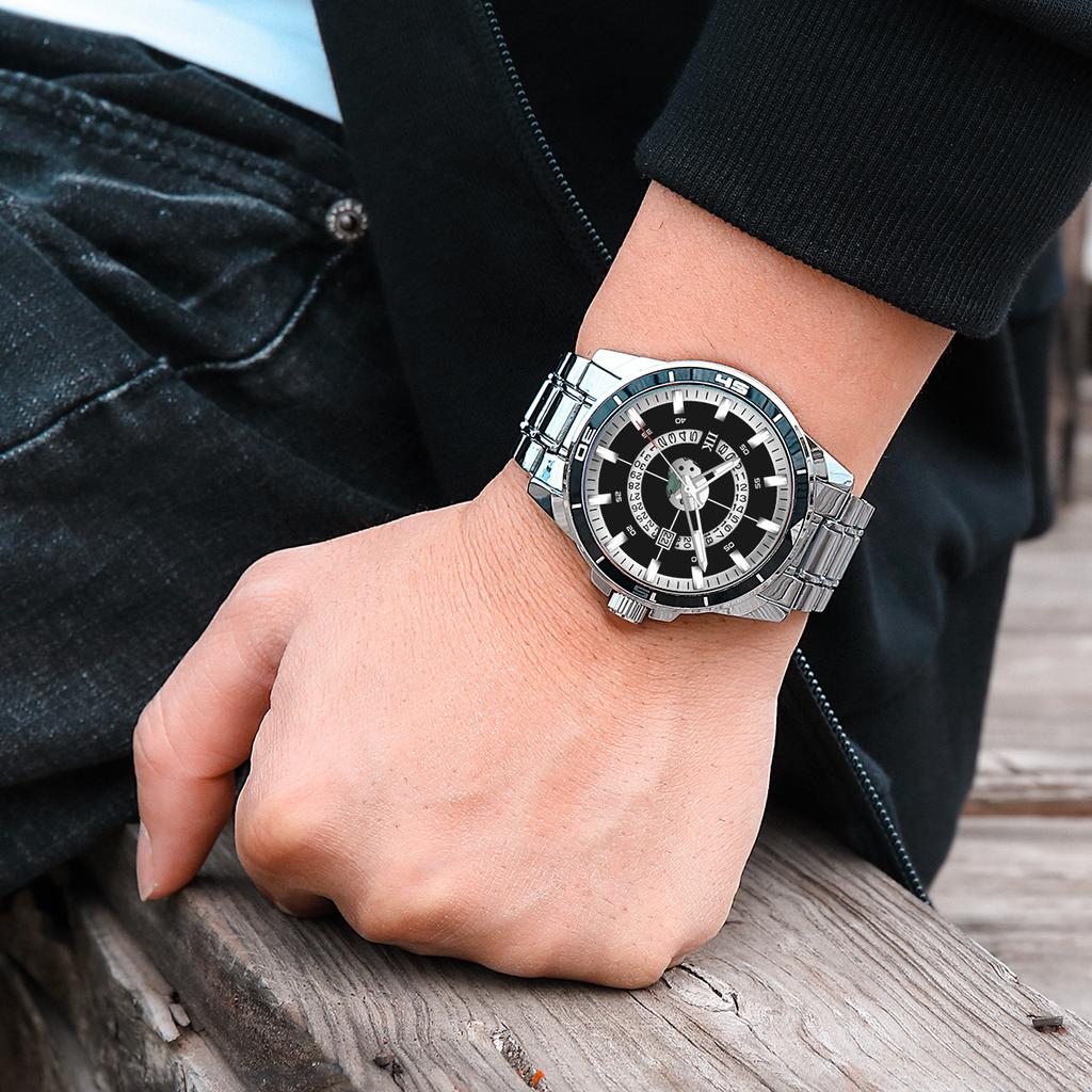 UTHAI CQ423 Fashionable and casual Men watch with large dialluminous calendarquartz watchcool clock giftwatches for man