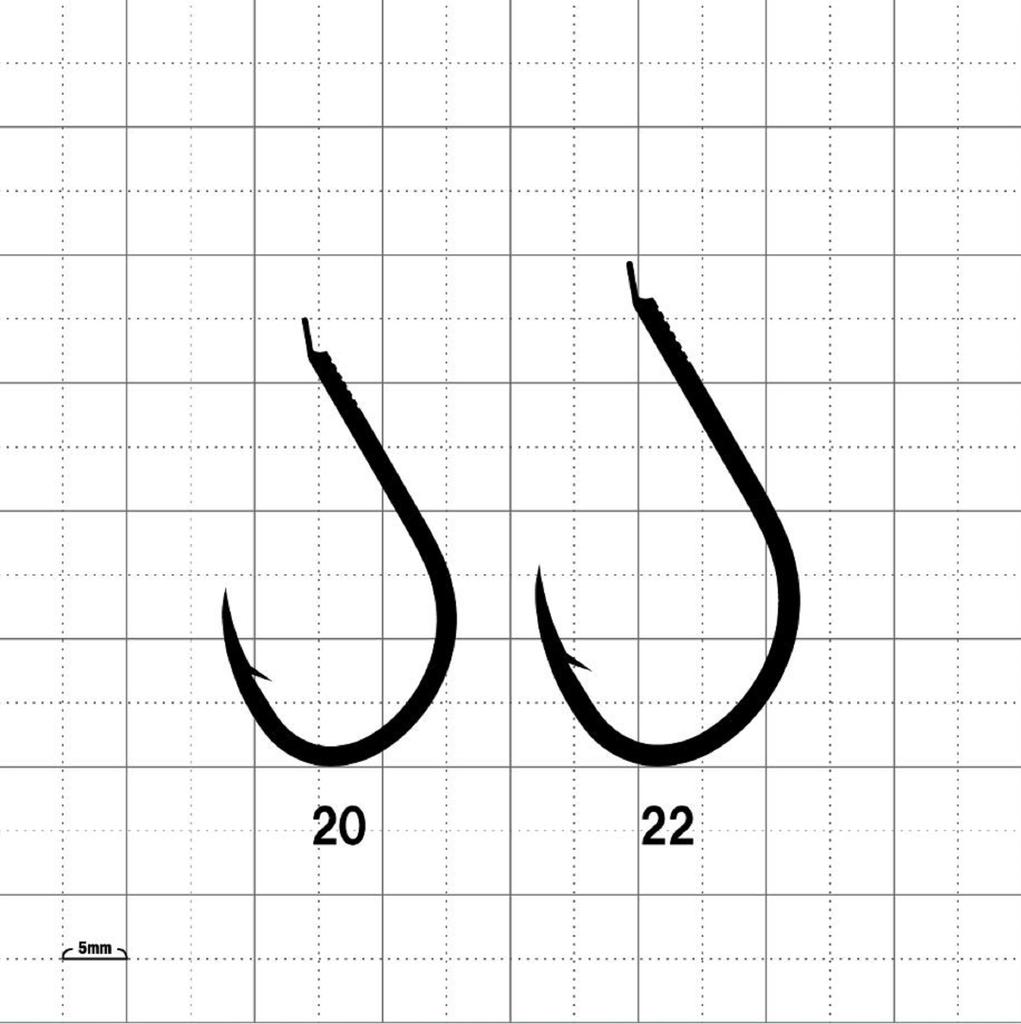 Gamakatsu 68632 Kairyo Soi Ring Eye Hook Size 24 (4589)