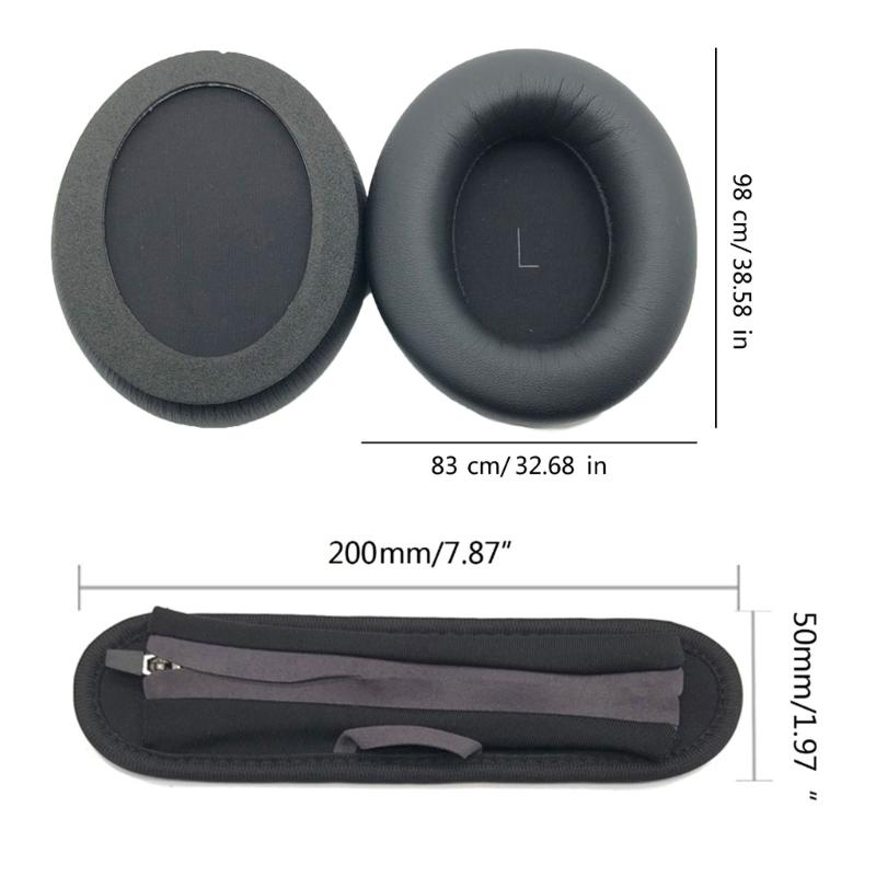 Replacement Earpads Ear Pad Ear Cushions Headband for ONE Headphones Leather Repair Cover