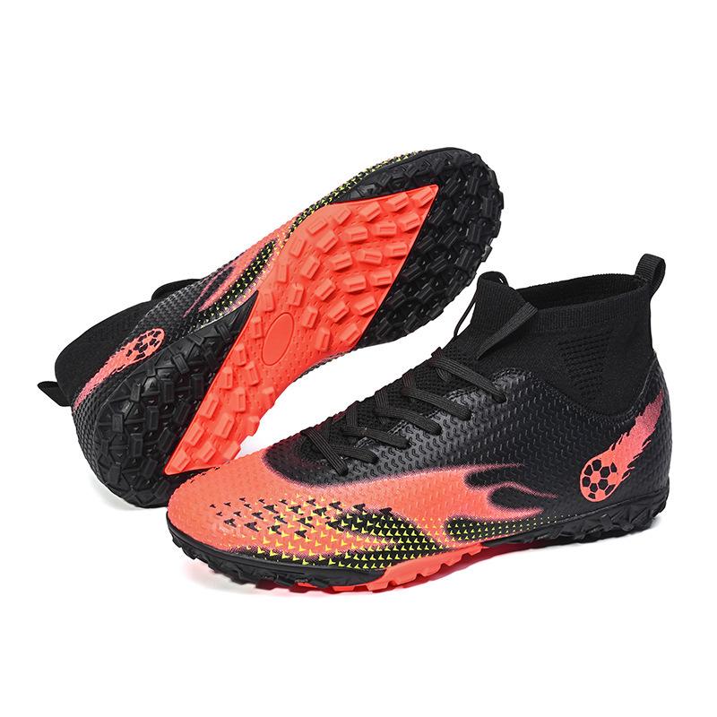 High-top football shoes men's new 2025 nail sports shoes, sneakers, long nails for training, a broken student shoe