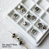 Silver CCB Series: Versatile Spacer Beads - Flower & Heart Designs for DIY Jewelry Making