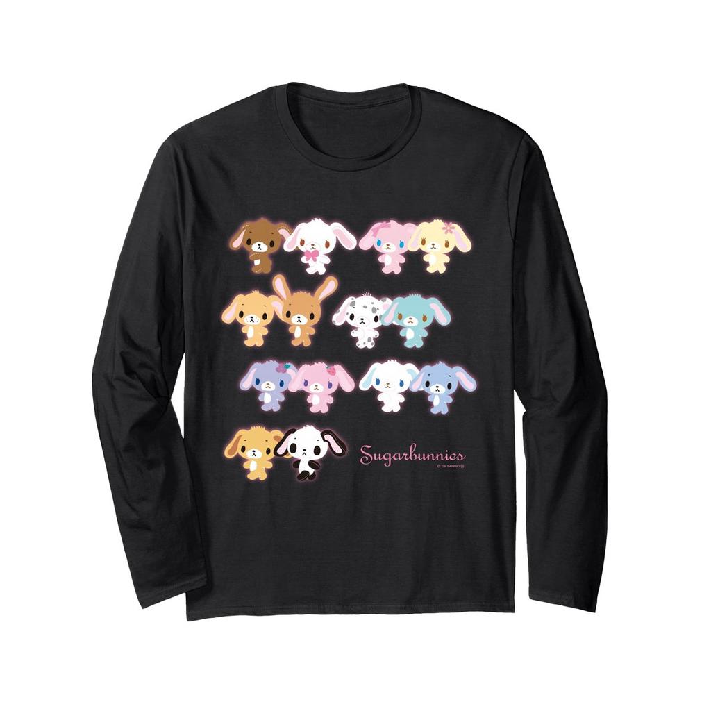 Sanrio (Watanabe) Sugarbunnies Friends Walking Long Sleeve T-Shirt Japan Exclusive Cute Character Apparel