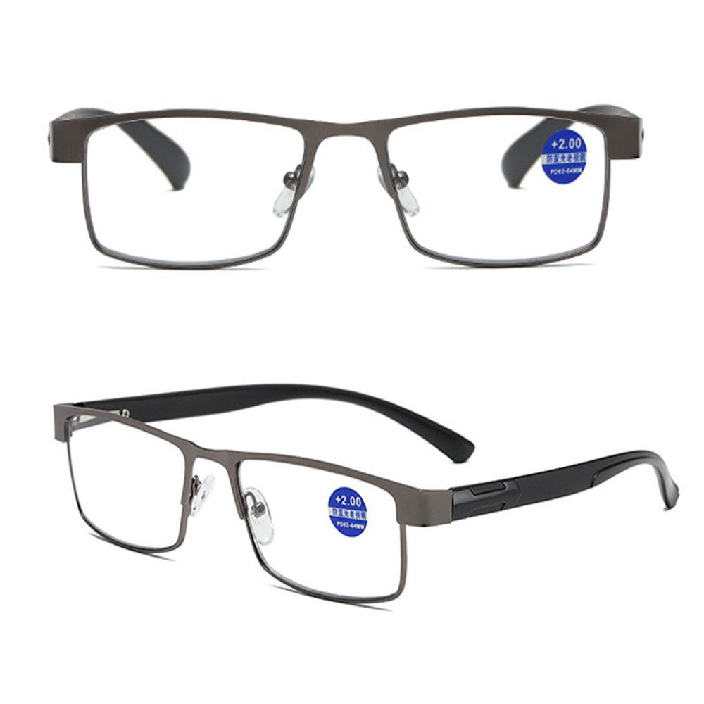 Photochromic Glasses 2024 Men's Reading Glasses Anti-blue Light Sun Glasses Metal Frame HD Reading Glasses Women +1.0 To +4.0