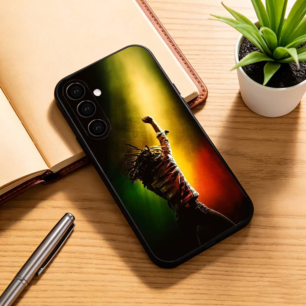 

Bob-b M-marley Phone Case Black Silicone Soft For Samsung Galaxy A73,A72,A71,A70,A53,A52,A51 Samsung a52