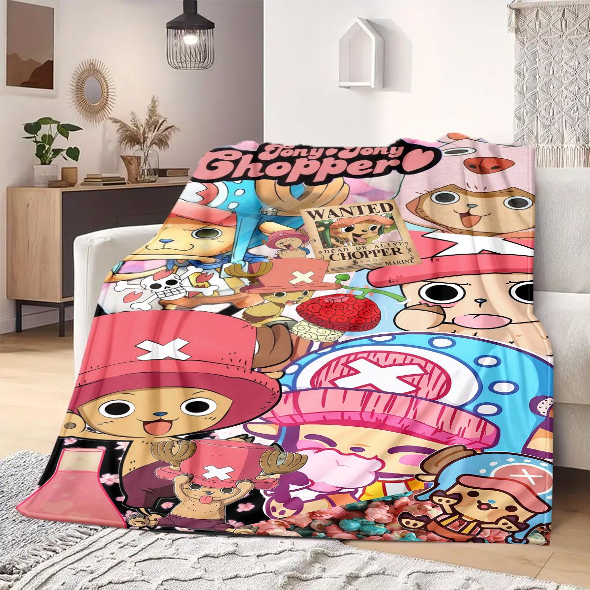 

Tony Tony Chopper Print Blanket Warm Comfortable Flannel Blanket Suitable for Bedrooms,Sofas, Beds,Chairs,Travel -QIAO146 75x90cm