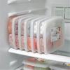 4 Grids Food Preparation Storage Box Compartment Freezer Organizers Sub-Packed Meat Onion Ginger Vegetable Preservation Boxs