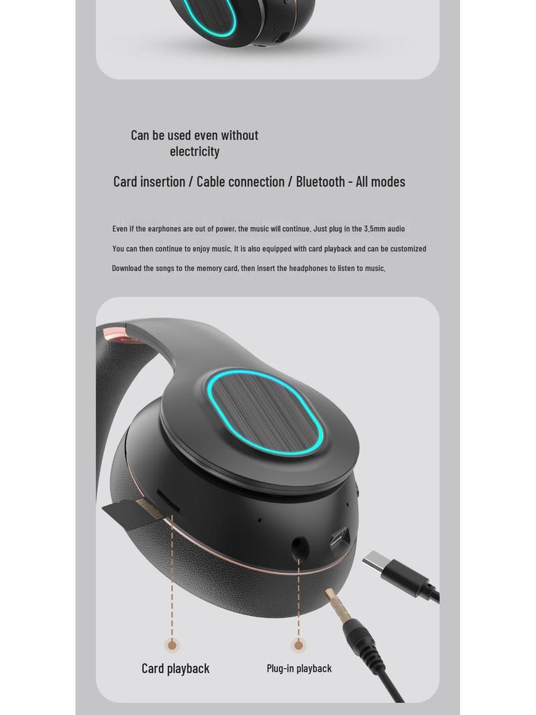 Over-Ear Wireless Bluetooth Headphones with Deep Bass for Sports & Gaming