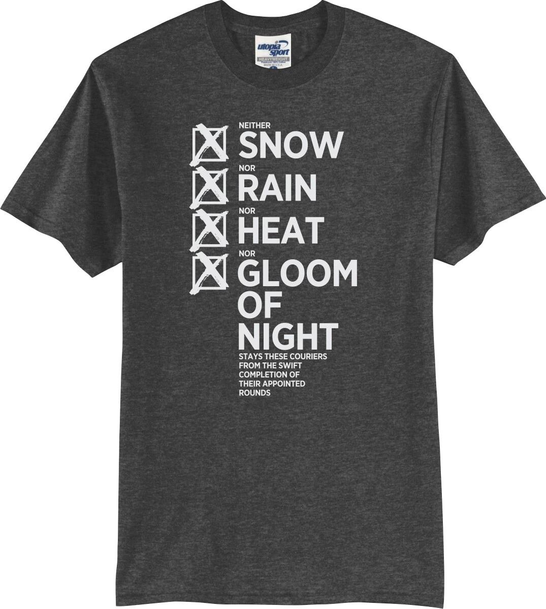 Post Office Snow Rain Heat Gloom of Night Checklist Unisex T shirt (S-5X) S