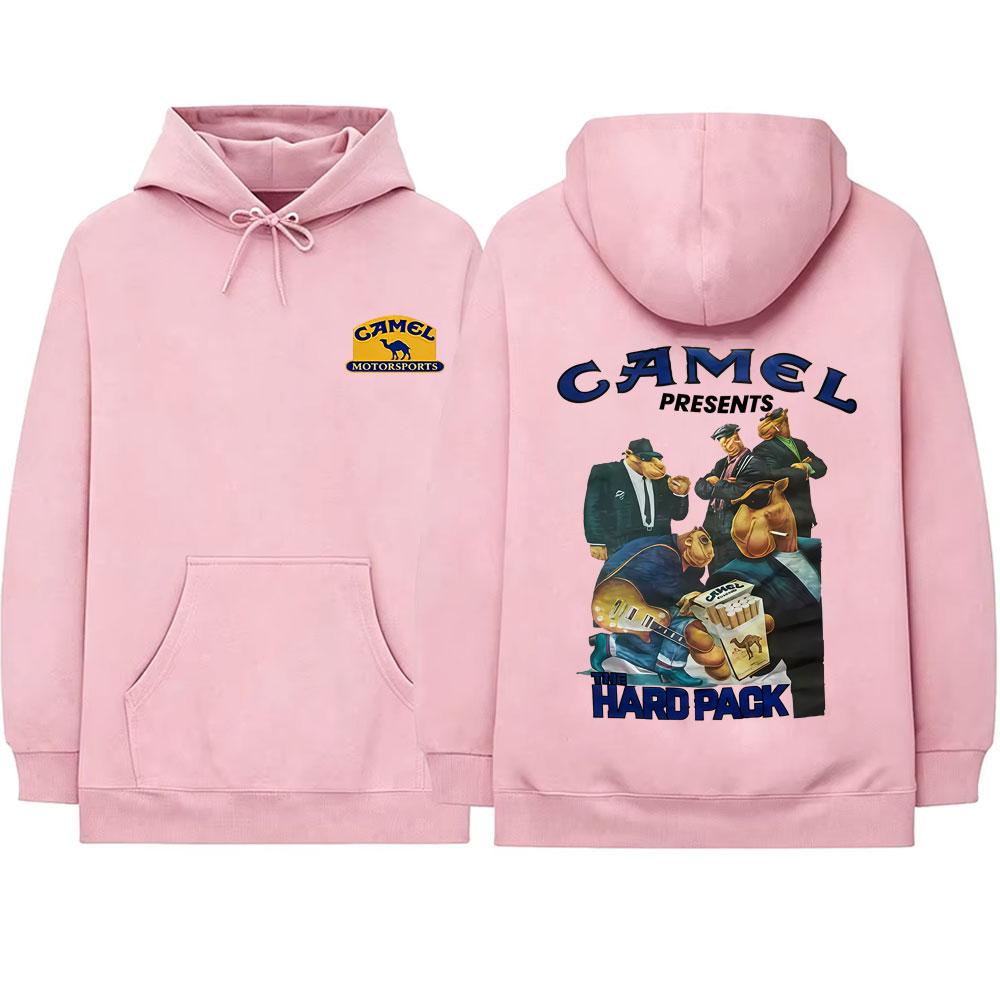 Camel Motocycle Car Graphic Hoodie Unisex Fashion Oversized Streetwear  Casual Vintage Fleece Cotton Pullover Hoodies