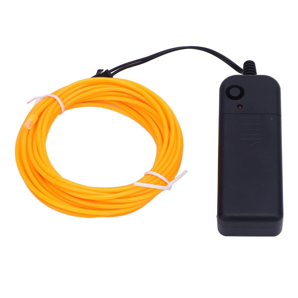 EL Wire Orange 16.4ft 5m Flexible 4 Modes 360 Degrees  Cuttable EL Cable for Party Festival Bar
