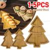 1-5 STÜCK Holz Weihnachtsgeschirr Charcuterie Restaurant Dessertbrett Weihnachtsbaum Tablett Teller für Essen Vorspeisen Desserts Snacks