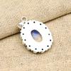 Milky Opal, Blue Topaz Gemstone 925 Sterling Silver Handmade Antique Jewelry Gift For Mother Pendant
