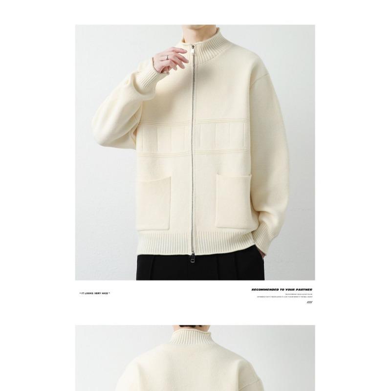 Autumn Winter Trendy Cardigans for Men Simple Versatile Trendy Brand Loose Knitwear Versatile Casual Sweaters
