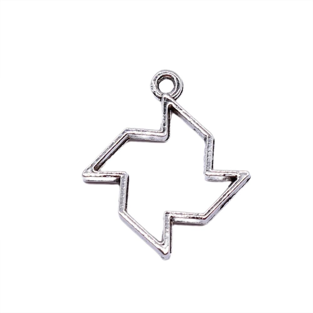 

10шт Полая ветряная мельница Шармы Шармы Античное серебро Цвет Цинковый сплав 20X23mm