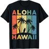 Aloha Hawaii Hawaiian Island Shirt Palm Beach Surfboard Surf Men Women Girls Kids T-Shirt(1)
