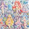 Large-Size Girls' Princess Dress-Up Stickers (4 Styles) Reusable Adhesive Stickers for Notebooks BulingBulingStickers Store