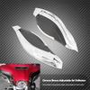 Motorcycle Adjustable Batwing Fairing Side Wing Air Deflector Smoke/Chrome For Harley Touring Street Electra Tri Glide 2014-2025