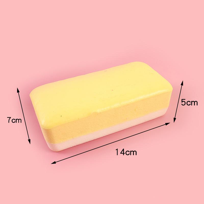 Rising Slow Simulation Pinch Bread Squeeze Toy Model Children Fun Bread Decompression Toys Soft Food Bread Stress Easing Gift