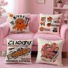 Takoyaki Japanisches Essen Kissenbezug Bequemer Wende-Kissenbezug Ideal für Auto Sofa Schlafzimmer & Mehr