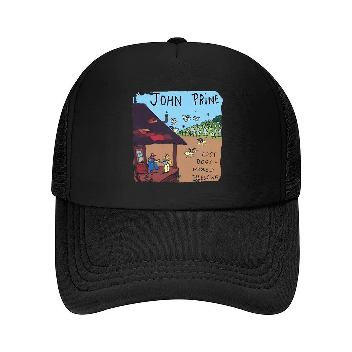 

John Prine Album Music - Inspired, Folk Art Design Mesh Baseball Cap One Size