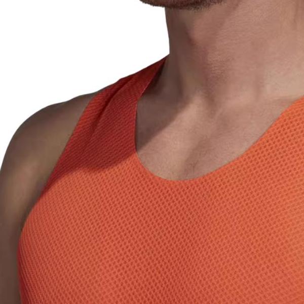 Adidas Letter Moisture Wicking Comfortable Vest Men Tops Orange FI4635