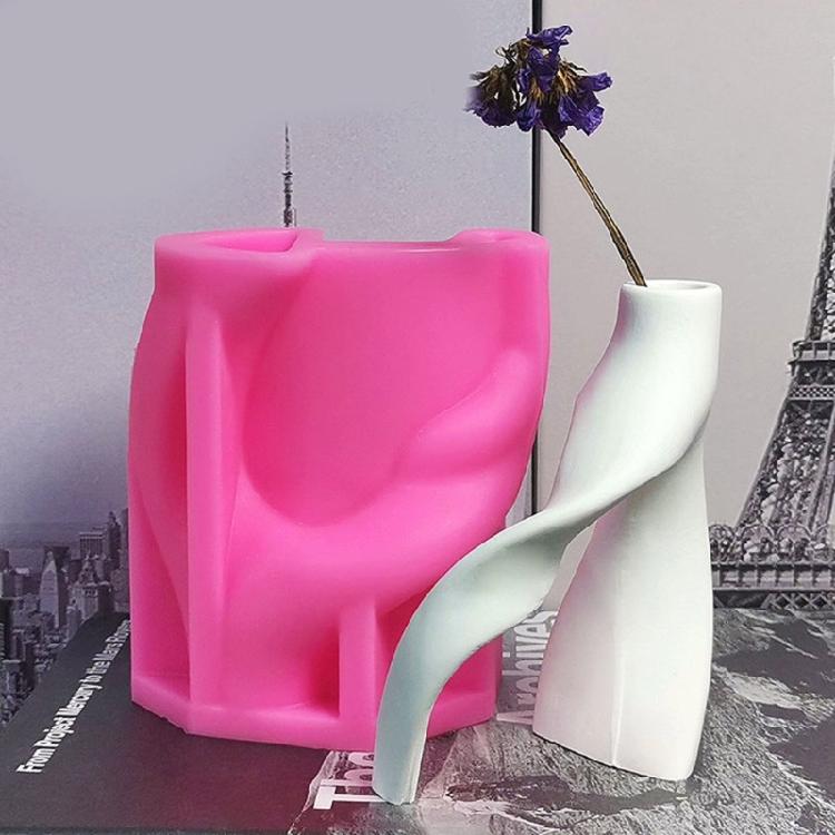 2 Pack Vase Silicone Molds Craft Tool Abstract Planter Moulds Easy Demolding Craft Mold Creative Crafting Accessories