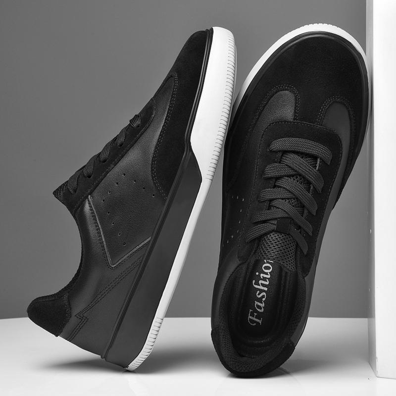 Genuine Leather Mens Sneakers Summer Casual Shoes Versatile Male Tenis Masculino Outdoor Skateboard Footwear Leisure Walk Shoes