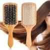 Natural Wooden Combs Paddle Hair Scalp Care Healthy Cushion Airbag Massage Hairbrush 2 Colors