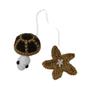 Multi-Purpose Crochet Turtle Handmade Curtain Tieback Creative Bag Hanging Charm  Home Decoration
