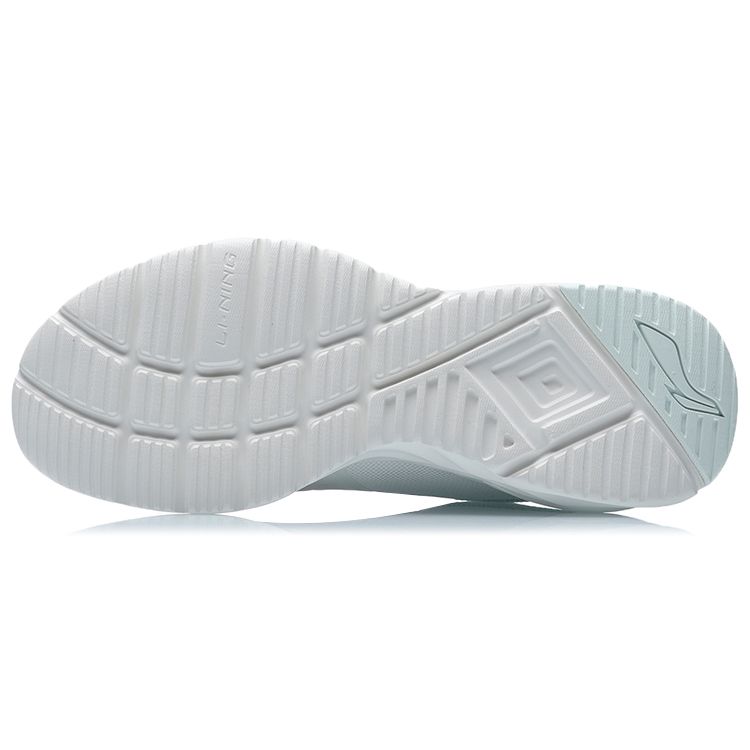 Li Ning Non-Slip Shock Absorbing Durable Low-Top Running Shoes Women Sneaker White Green ARHR120-2