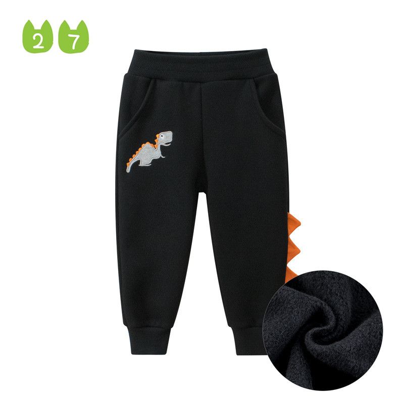 Velvet Sweatpants Kids Korean Style Dinosaur Children's Clothing
