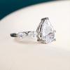 BELLA BOX Luxury Pear Shape Zircon Rings For Women Wedding Engagement Jewelry Fashionable Party Finger Accessories Romantic Gift