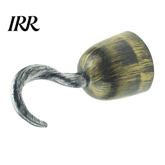 Stage Performance Pirate Prop Hook for Halloween Costume, Realistic Plastic Captain Lightweight Costume Accessory Cosplay, Retro Party Favor Kids Toy