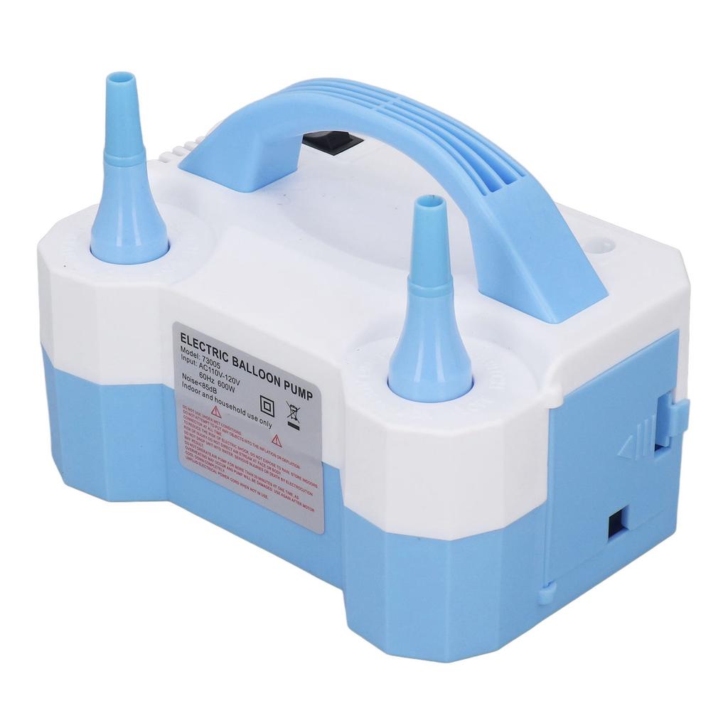 Electric Balloon Pump Portable Dual Nozzle Blower Air Inflator Time Saving for Decoration Party