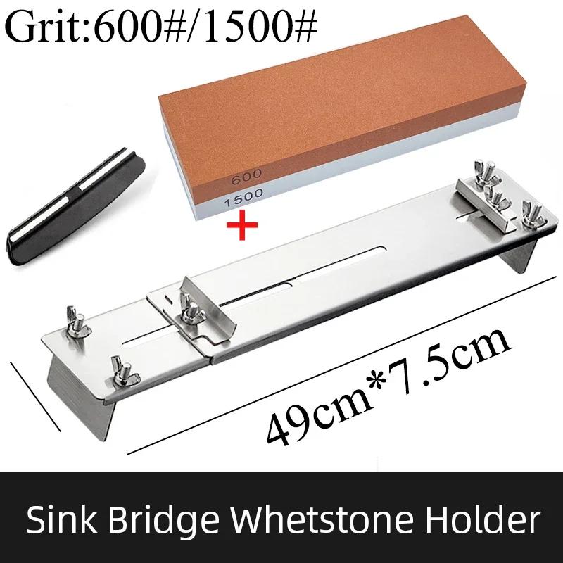 30-45cm Sink Bracket Sharpening Stone Holder Base Adjustable Knife Sharpener Metal Whetstone Grinder Kitchen Wet Chisel Pedestal