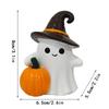 Xiaomi Cute Halloween Ghost Pumpkin Resin Figurine Mini Desktop Craft Ornament Spooky Home Party Decoration Gift Photo Shooting Props