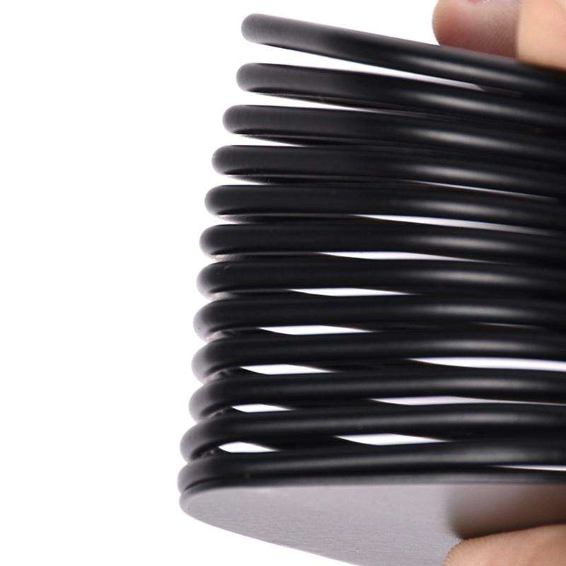 Multipurpose Desktop Pen Cup Metal Spring Pen Organiser Stand with Anti Slip Base For Pens Pencil Marker Paint Brush