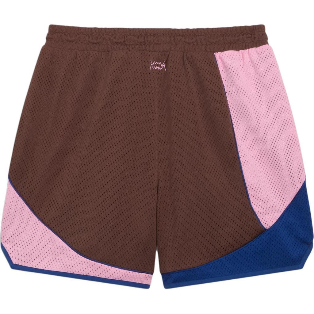 Puma X Kidsuper Co-Branded SS24 Comfortable Fashion Breathable Color Block Letter Print Casual Shorts Men Bottoms Brown 627858-01