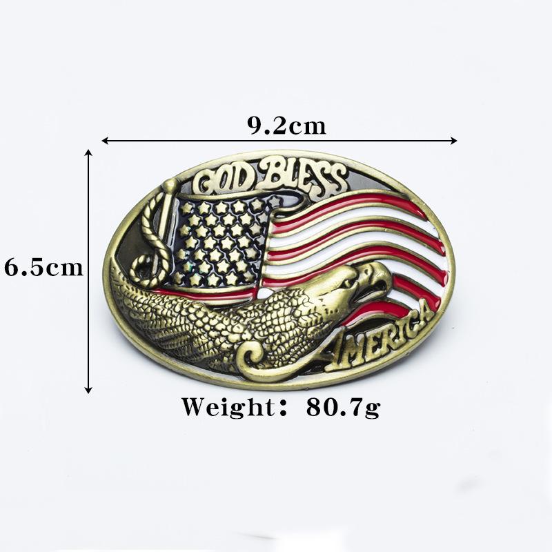 Bronz Nokta Boya Kartal Tokalı Kemer Amerikan Bayrağı Moda Bayrağı Kemer