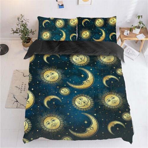 Goldprägung Craft The Sun and Moon Bettwäsche-Set für Doppelbett/Königin/King-Size-Bett