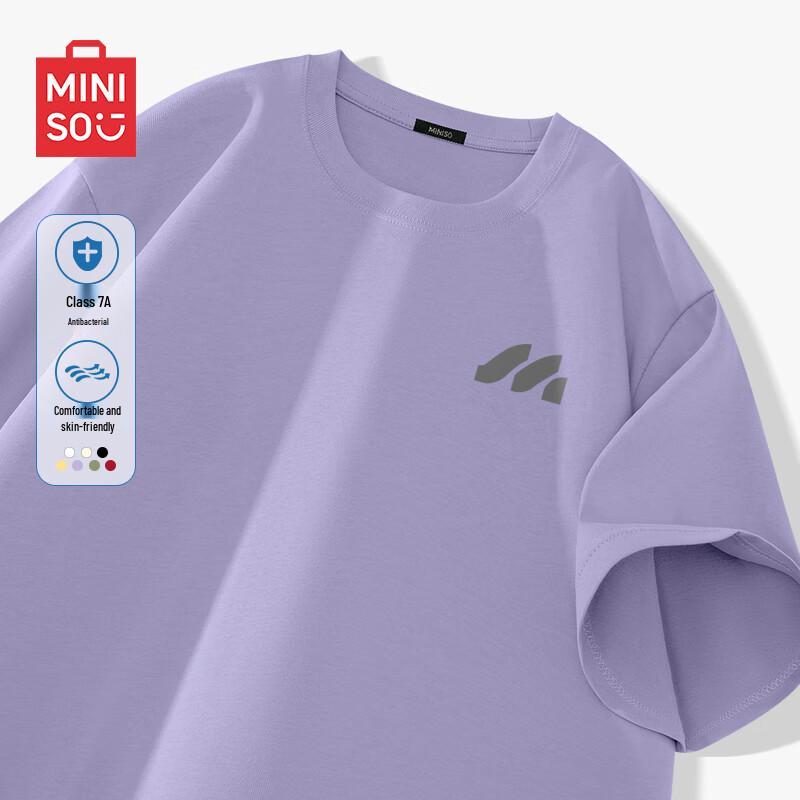 

MINISO Men s Anti-Bacterial Crew Neck Short Sleeve T-Shirt XL