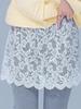 Women's Lace Skirt Overlay: Faux Hem Sweater Cover
